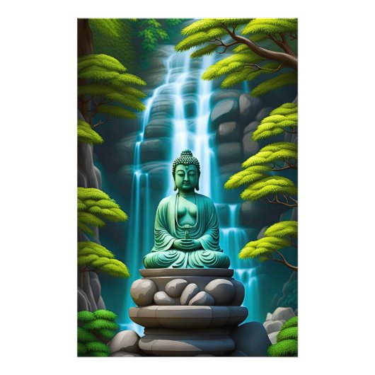 Impression Photo Cascade Bouddha (Devant)