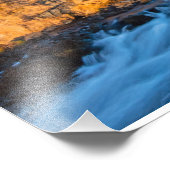 Impression Photo Cascade de Fossalar, Islande (Coin)