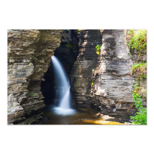 Impression Photo Cascade d'entrée, Watkins Glen, New York (Devant)