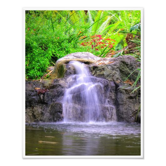 Impression Photo Cascade du jardin caché (Devant)