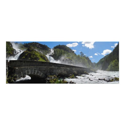 Impression Photo Cascade Latefossen en Norvège (Devant)