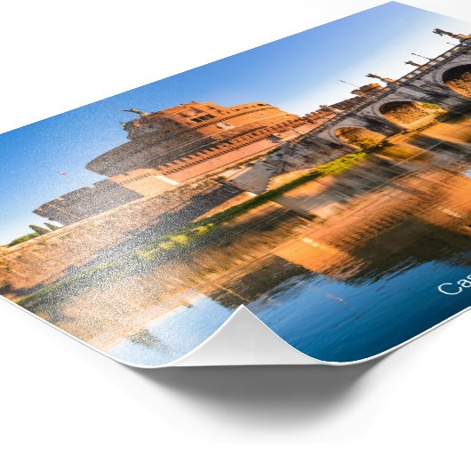 Impression Photo Castel Sant'Angelo à Rome (Coin)