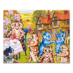 Impression Photo Cat Garden Party