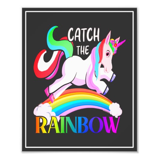 Impression Photo Catch the Rainbow - Unicorn Designs-15989 (Devant)