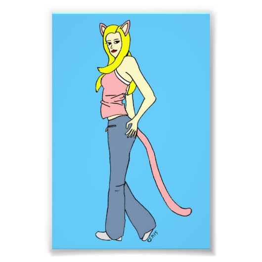 Impression Photo catgirl (Devant)