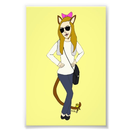 Impression Photo catgirl (Devant)