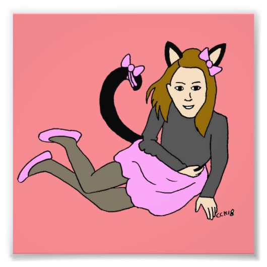 Impression Photo catgirl (Devant)