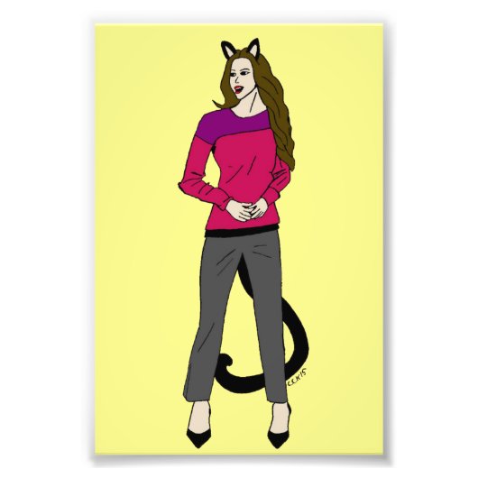 Impression Photo catgirl (Devant)