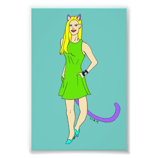 Impression Photo catgirl (Devant)