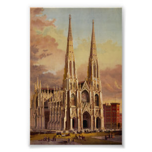 Impression Photo Cathédrale Saint Patrick dans Midtown Manhattan