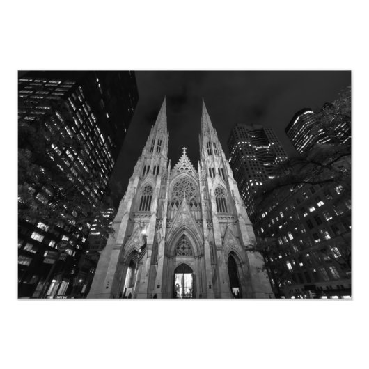 Impression Photo Cathédrale Saint-Patrick, New York (Devant)