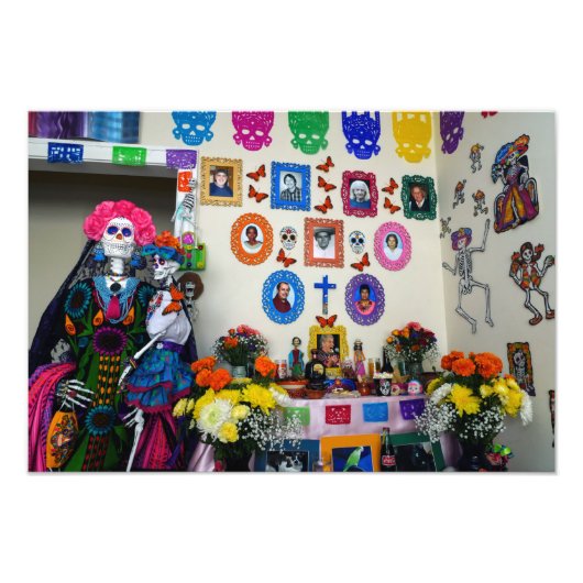 Impression Photo Catrina Mère et Enfant Ofrenda (Devant)