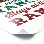 Impression Photo Ce qui se passe au ranch reste au ranch (Coin)