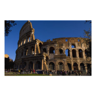 Impression Photo Célèbre Colisée à Rome Italie Monument
