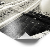 Impression Photo Central Park Winter - Neige sur Bow Bridge (Coin)