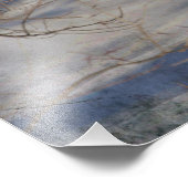 Impression Photo Cerf dans la neige (Coin)