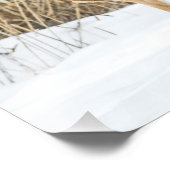 Impression Photo Cerf dans la neige (Coin)