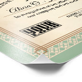 Impression Photo certificat d'excellence reconnaissance des employé (Coin)