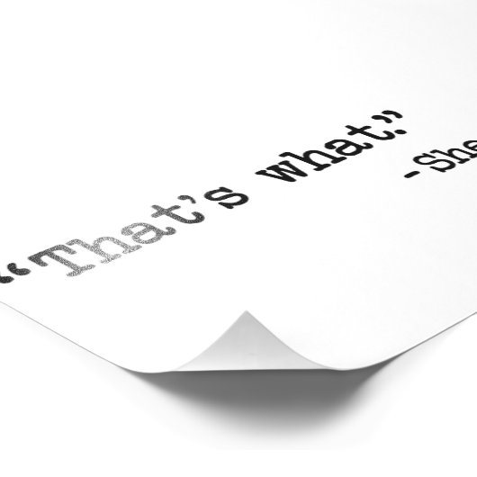 Impression Photo C'est ce qu'elle a dit Citer (Coin)