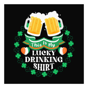 Impression Photo C'est ma Saint-Patrick de bière chanceuse