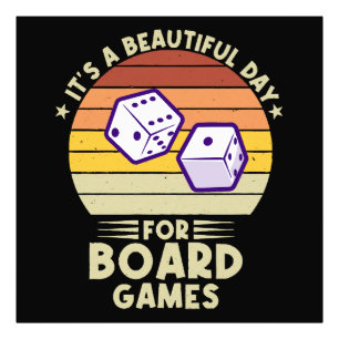 Impression Photo C'est une belle journée pour les jeux de société a