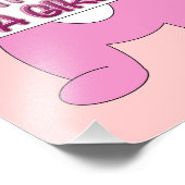 Impression Photo C'est une fille rose ours (Coin)