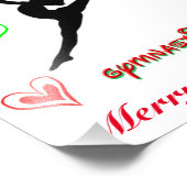 Impression Photo Cette fille aime la gymnastique Noël (Coin)