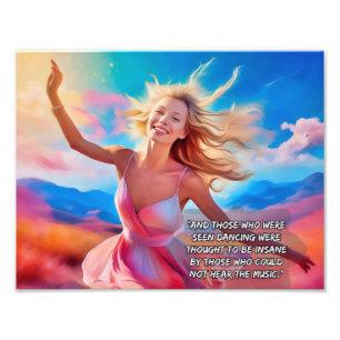 Impression Photo Ceux qui ont vu danser - citation musicale