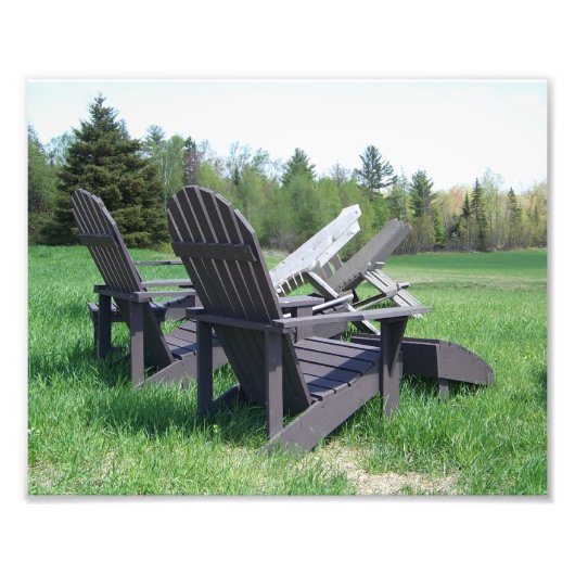 Impression Photo Chaises Adirondack (Devant)