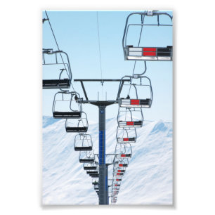 Impression Photo Chaises longues de parc de ski