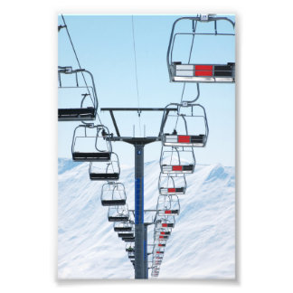 Impression Photo Chaises longues de parc de ski