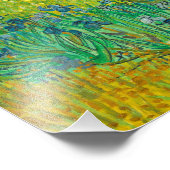 Impression Photo Champ avec Iris près d'Arles par Vincent van Gogh (Coin)