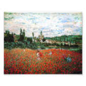 Impression Photo Champ de Monet de Red Poppies (Devant)