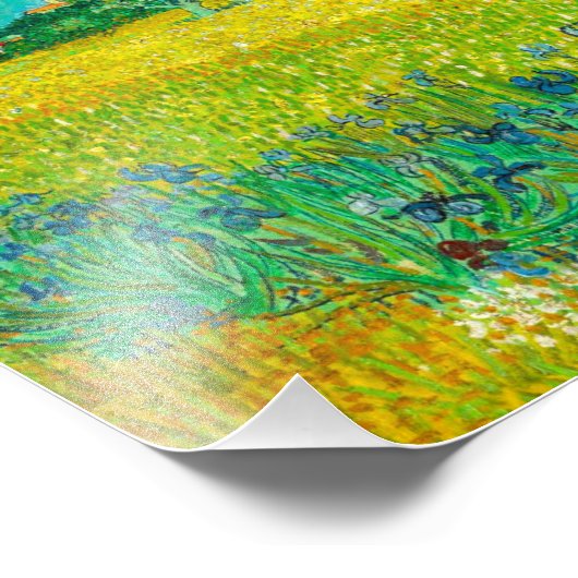 Impression Photo Champ Van Gogh avec Irises près d'Arles (Coin)