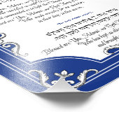 Impression Photo Chandelle Lumière Bénédiction Hanoukka Hébreu Angl (Coin)