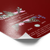 Impression Photo Changement de date Plans Report Fleur sauvage Chic (Coin)