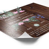 Impression Photo Changement de date Plans Report Fleur sauvage Chic (Coin)