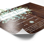 Impression Photo Changement de plan Date Greenery Eucalyptus Event (Coin)