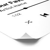 Impression Photo Chanson Personnalisée Chanson Favorite One (Coin)