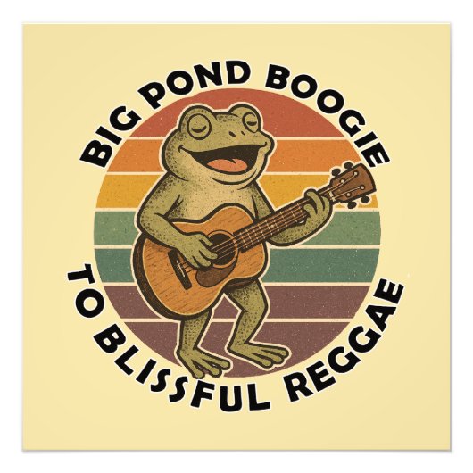 Impression Photo chant drôle de grenouille (Devant)