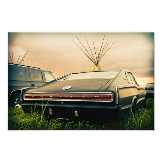 Impression Photo Chargeur Dodge 1966 (Devant)