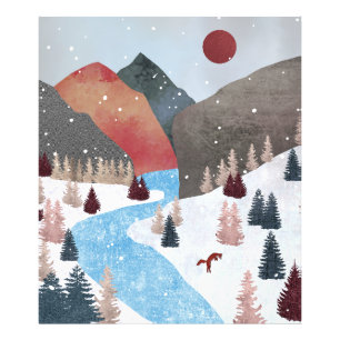 Impression Photo Chasse hivernale Fox