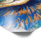 Impression Photo Chat aux yeux de fleurs | Louis Wain | (Coin)