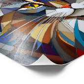 Impression Photo Chat Cubisme IA (Coin)