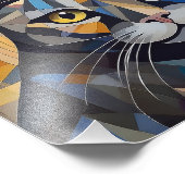 Impression Photo Chat Cubisme IA (Coin)