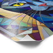 Impression Photo Chat Cubisme IA (Coin)