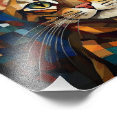 Impression Photo Chat Cubisme IA (Coin)