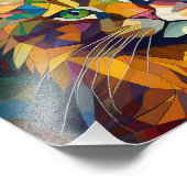 Impression Photo Chat Cubisme IA (Coin)