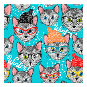 Impression Photo Chat dans le casquette