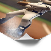 Impression Photo Chat de baseball 3D amusant, (Coin)